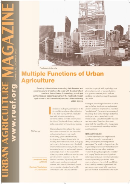 Urban Agriculture Magazine no. 15 – Multiple Functions of Urban Agriculture
