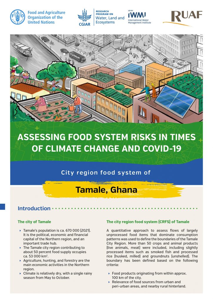 Assessing risk in times of climate change and COVID-19: City region food system of Tamale, Ghana