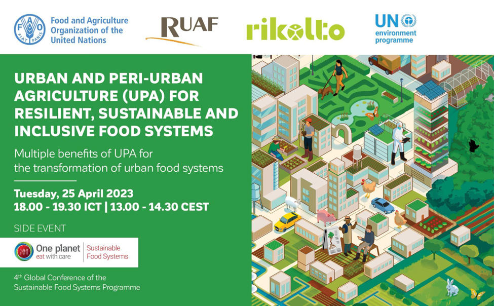 Urban and peri-urban agriculture for resilient, sustainable and inclusive food systems