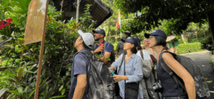 The INSUAH Team looking for the right path to visit the Cerendeu community, Bandung 2024. © INSUAH