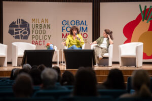 Maria Carrascosa Garcia (RMAe) and Maria Tarafa, Urban Food Policy Officer (Barcelona City Council)
